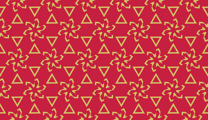 Curved line. Triangular style. Vector illustration.