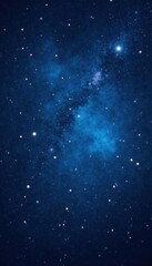 Fototapeta premium Dark celestial backdrop with scattered stars twinkling in shades of blue and silver, cosmos, celestial, galaxy