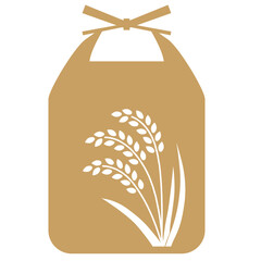 シンプルな米袋のイラスト素材