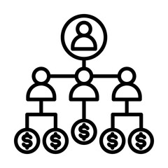 affiliate single icon