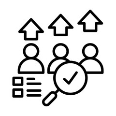 competitor analysis single icon