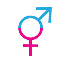 Male and female symbols. Gender icon. Gender sign.