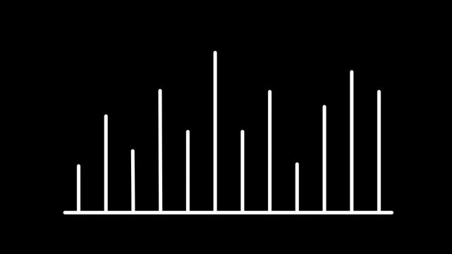 motion growth graph with alpha channel