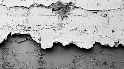 Obraz premium Grey concrete with cracks.