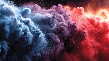 Obraz premium a colorful smokey background with red blue and purple colors,stock image