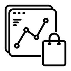 Sales icon, line icon style