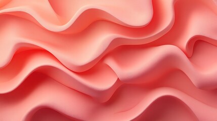 Textural swirls of coral-toned, sculpted icing.