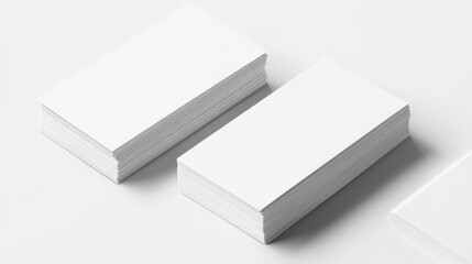 Fototapeta premium Stacks of blank business cards