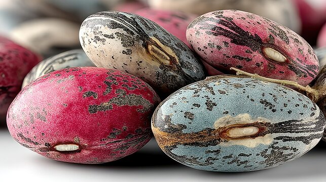 a Dolichos Beans, isolated on white background,stock image