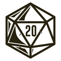 Dice D20  Natural 20