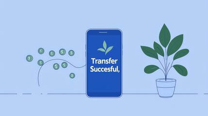 Mobile money transfer, successful transaction