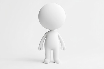3D Rendered Blank Person