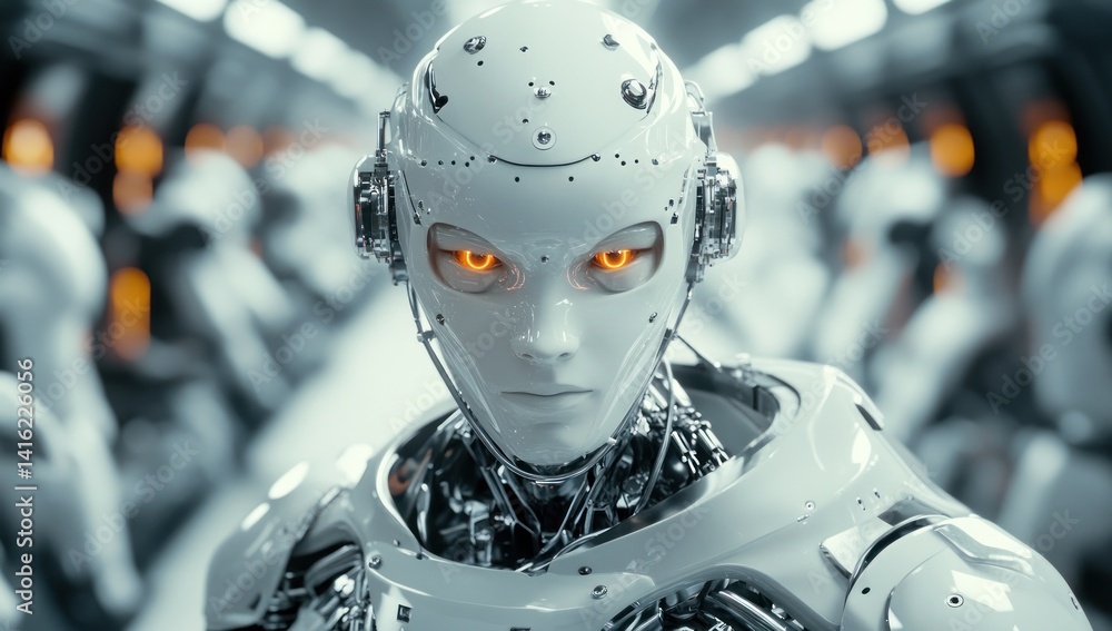 Aufkleber advanced ai robot: glimpse into the future of artificial intelligence