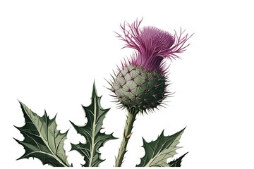 thistle isolated on transparent background