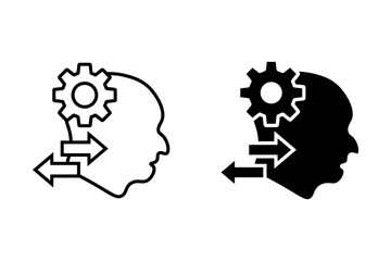 Development think thin line icons. Perfect pixel on white background