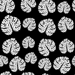 black and white seamless pattern