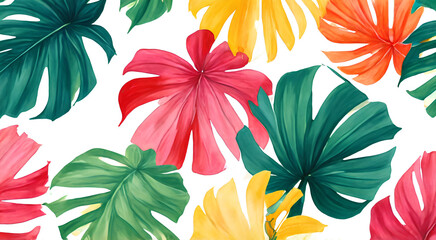 seamless background with flowers