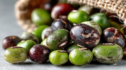 a Mung Beans, isolated on white background