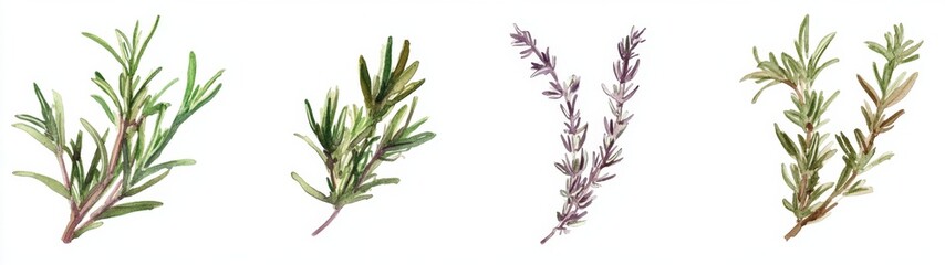 Obraz premium Four Aromatic Herbs