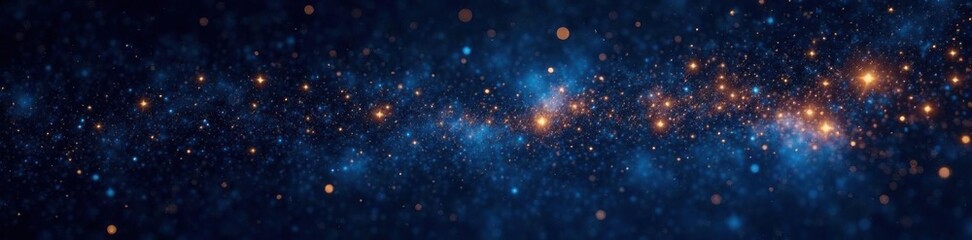 Obraz premium Sparkling stars against a deep black canvas of the night sky, nebula, starry