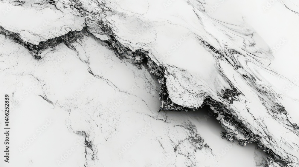 Poster elegant abstract marble texture with striking contrasts in white and gray tones capturing natural ve