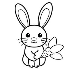 rabbit with a carrot