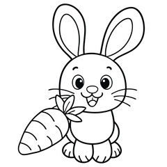 rabbit with a carrot 