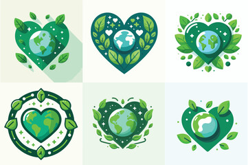 Earth Day: Loving and Protecting Our Planet Illustrations