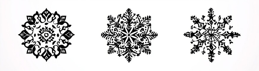 Ornamental Snowflake Designs