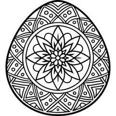 Egg mandala design