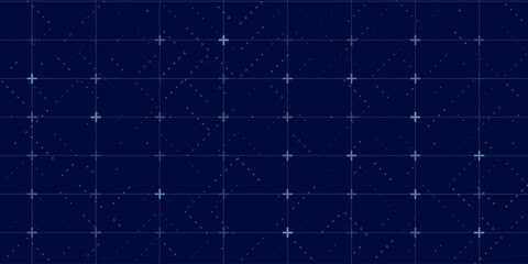 Futuristic User Interface Virtual Technology HUD Grid. Spaceship FUI GUI Background Design. Science Fiction Theme Design, Artificial Intelligence. High-tech Background. Vector Illustration. © alfan