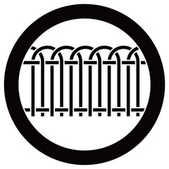 家紋です。丸に唐竹垣といいます。