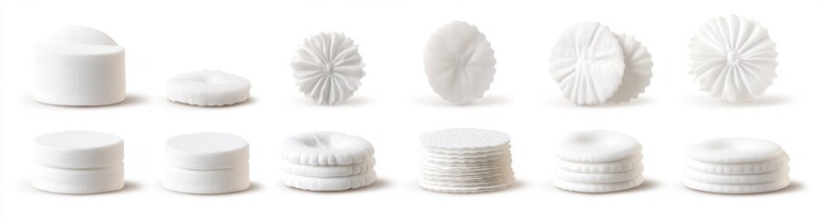 Obraz premium White Cosmetic/Hygiene Products