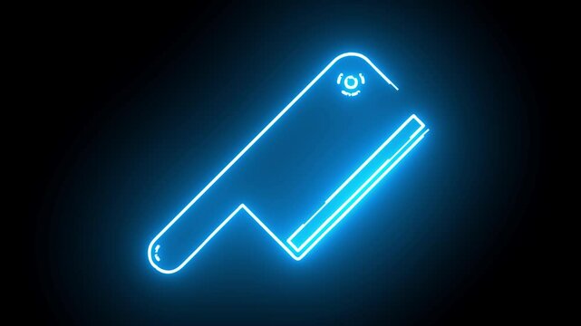 universal web icon neon animation