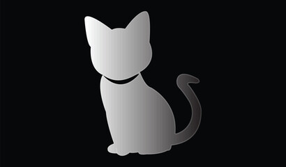 Cat emoji icon vector image.