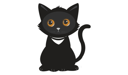 Cat emoji icon vector image.