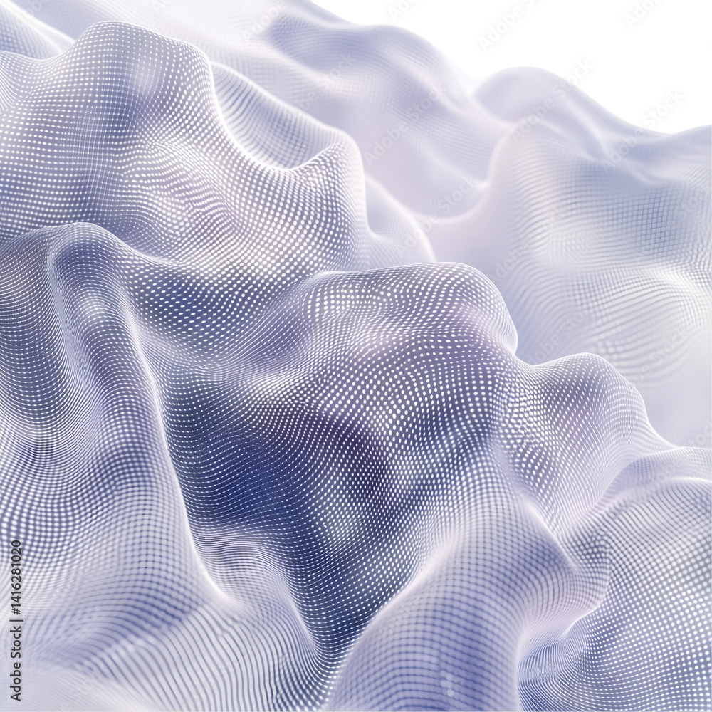 Poster soft digital waves texture abstract background art isolated on transparent background png