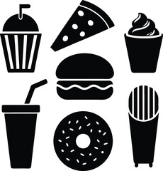 Fast Food Icons Set
