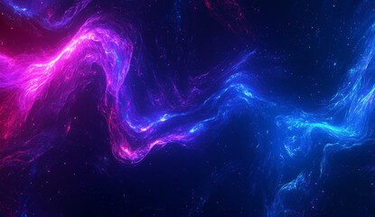 背景素材 | AI、テクノロジー、未来のイメージ、青と紫のネオン