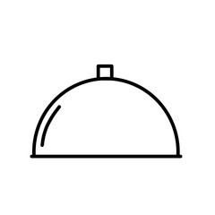 Obraz premium illustration of a serving tray in outline style. this illustration is perfect for both digital and print use, including websites, apps, and marketing materials related to food, events, or services. 