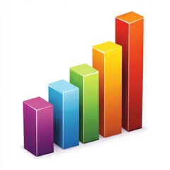 Colorful bar graph showing upward trend (1)