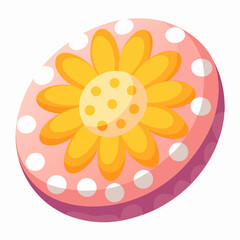 yellow flower on white background