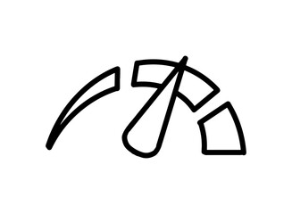 set icon of an Traffic Sign Speedometer