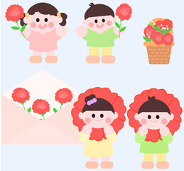 카네이션 요소 모음집