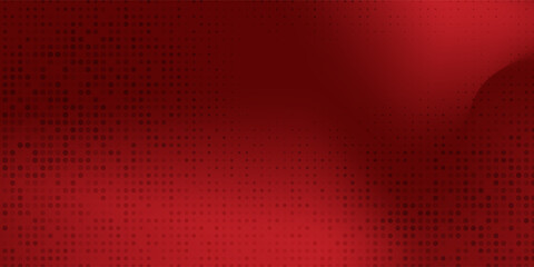 Red diagonal geometric shape with halftone. Modern fiber textured vector  modern dots
