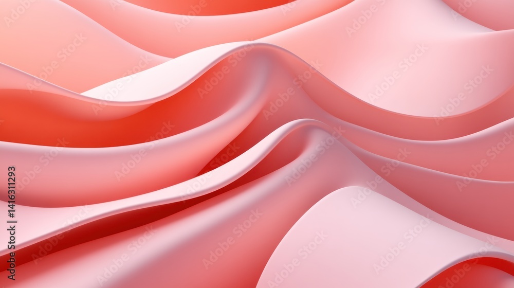 Aufkleber abstract folds of soft pink fabric create a gentle texture.
