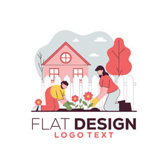 Crop care concept. Farmer woman watering plants and bushes at garden situation. Gardening