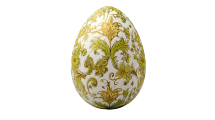 Decorated Egg on Transparent Background