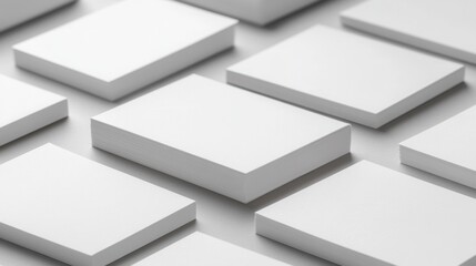 Blank rectangular objects arranged in a grid pattern