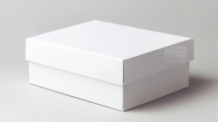 Fototapeta premium Blank white cardboard box (20)